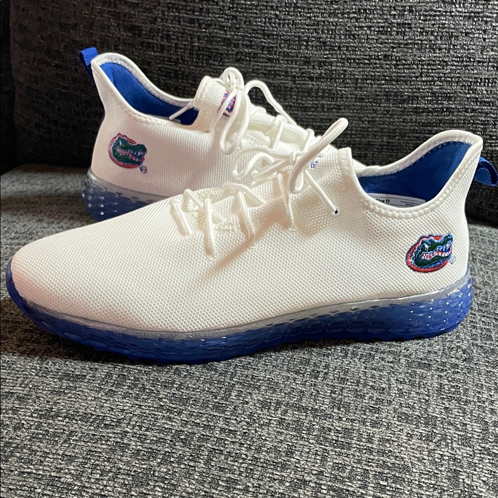 Gators White and Blue Men's Sneakers